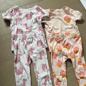 2 pairs of pajamas